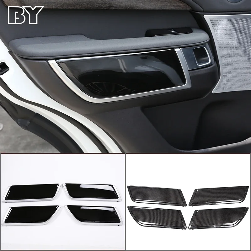 

4 Pcs Replacement Parts For Land Rover Discovery 5 2017-2023 Accessories ABS Black Interior Door Decoration Panel Cover Trim