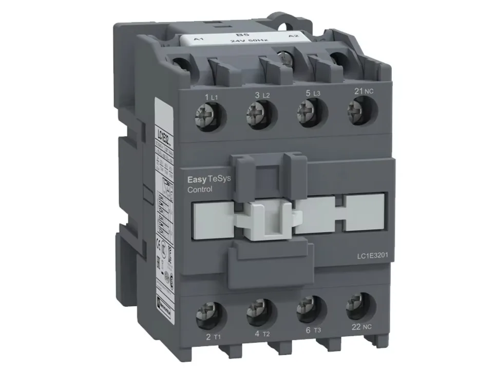 Micro 3P power contactor DC coil compact structure industrial PLC automation control cabinet accessory