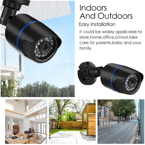 Imagen 2 del producto Real 1200TVL-Mini cámara de vigilancia de seguridad analógica Hd Cctv, Compatible con Tv en/al aire libre, impermeable Ip66, Color infrarrojo para el hogar