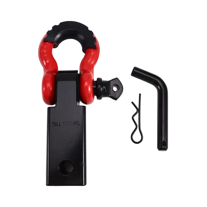 

Double Hole Recovery Shackle Block Powder Coat D-Ring Hitch Pin For Shackle Hitch Receiver For SUV Trucks Jeep Off-Road