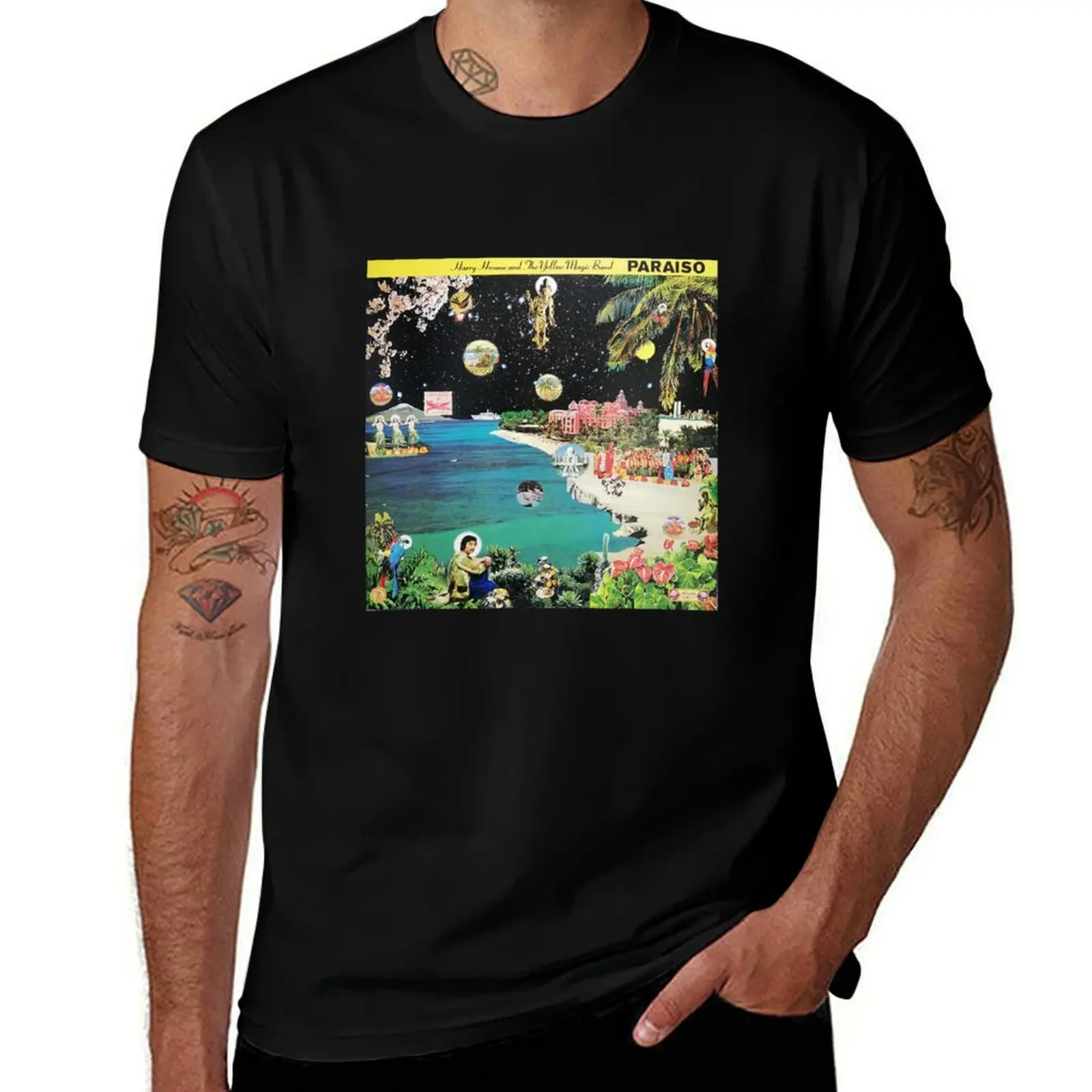 

HARRY HOSONO AND THE YELLOW MAGIC BAND - PARAISO T-Shirt t shirts for man cotton t shirts for man pack cotton