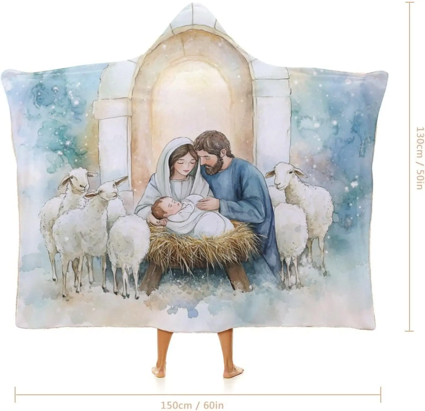 شاحنة حمراء مع شجرة عيد الميلاد والعلم مقنعين بطانية شجرة عيد الميلاد عطلة الشتاء أفخم الدافئة رقيق بطانية يمكن ارتداؤها بطانية