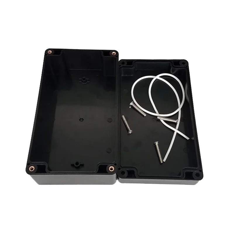 Black Box Outdoor Waterproof Case Plastic Box Electronic Project Case Instrument Waterproof Junction Box Housing