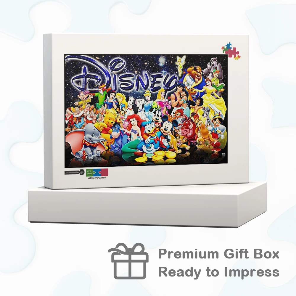 Personajes de Disney, rompecabezas de diseño único, cielo nocturno lleno de estrellas, juegos y rompecabezas, juguetes educativos clásicos de la serie de dibujos animados de Disney