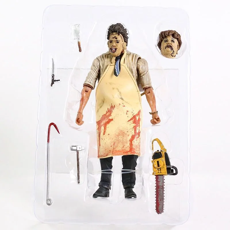 20cm Leatherface Texas Action Figure Chainsaw Massacre Figure Model Toy Fortieth Anniversary Film Terror Figure Statue