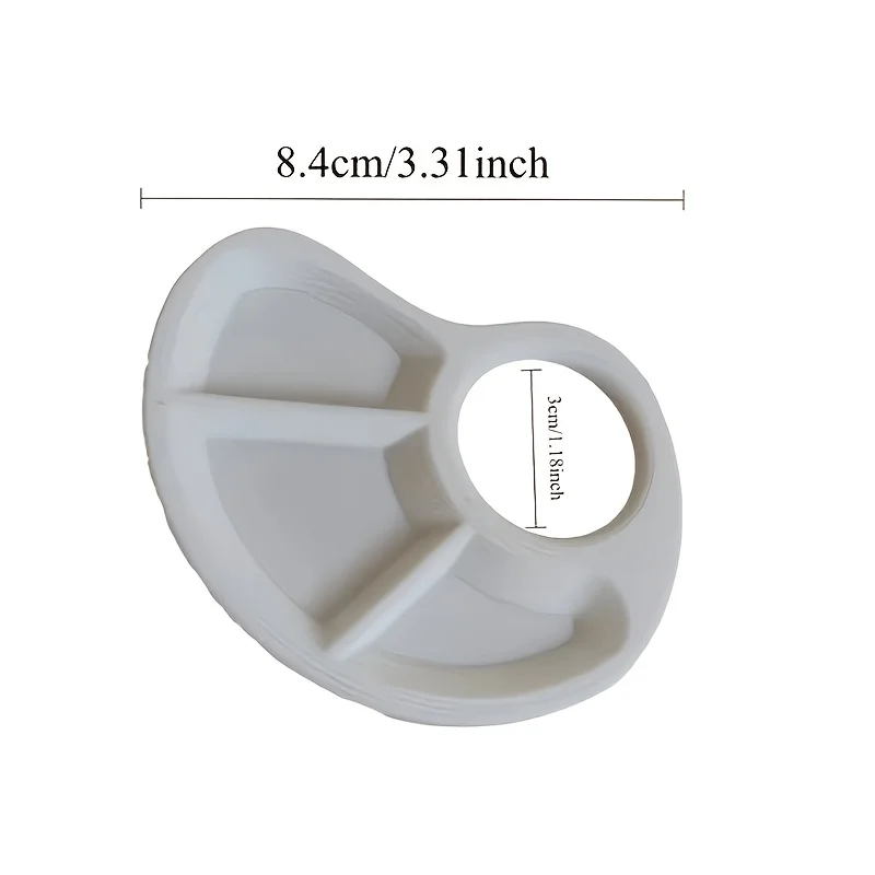 Durable Plastic Thumb Palette, Scratch & Wear‑Resistant. For Sketching, Crafting & Art Classes. Painting Supplies