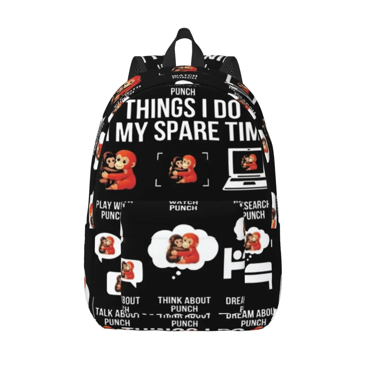 

Модный рюкзак Punch Monkey для спорта, школы и бизнеса, городской рюкзак для мужчин и женщин, сумка через плечо для колледжа