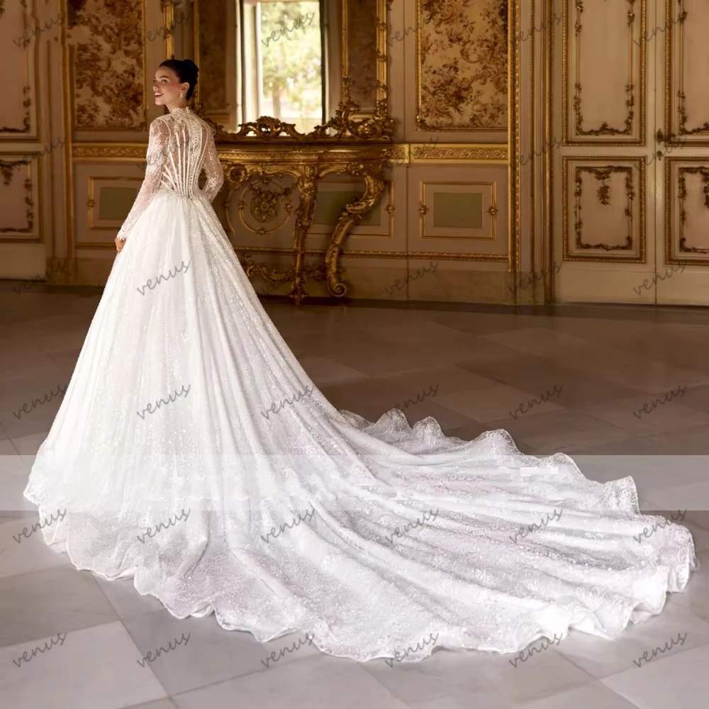 Exquisite Wedding Dresses Vintage Bridal Gowns Lace Tiered Deep V Neck A Line свадебное платье Vestidos De Novia Customized 2026