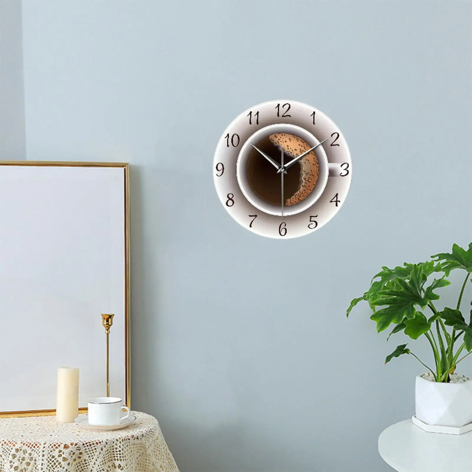 Arabic Numerals Wall Clock Gift Hanging Clock for Living Room Office Kitchen