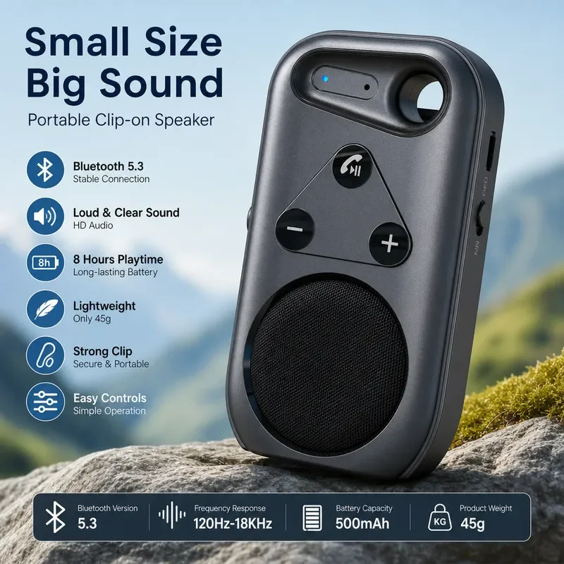 for Cross-border Wearable Wireless Bluetooth Hands-free Audio Mini Speaker Portable Outdoor Running Subwoofer