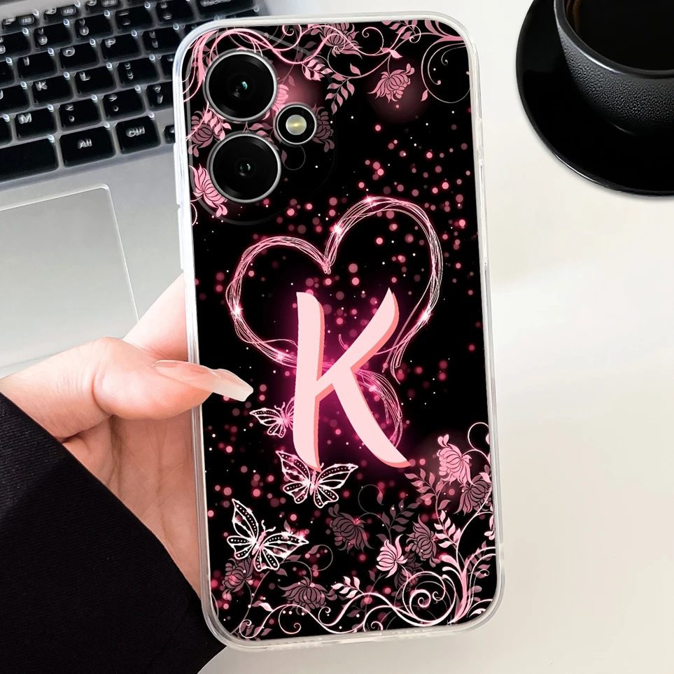 Etui na telefon Huawei Honor 400 400Pro 400Lite Coque Fashion Love Heart Soft TPU Clear Shell For 400 Smart Funda 400 Pro Case