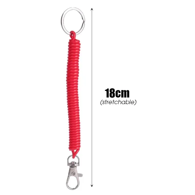 Telescopic Anti-theft Spring Lanyard Wrist Lanyard with Gasket for iPhone Samsung Xiaomi Phone Safety Tether Phone Lanyard Strap