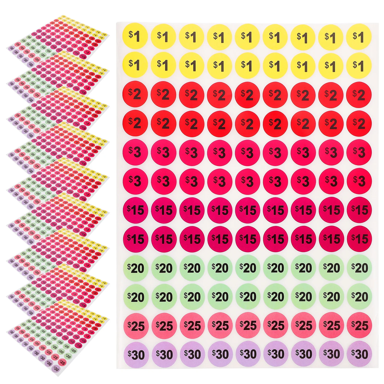 Preisschild-Aufkleber, wasserfest, bunte Etiketten zum Preisen, Markierungen, kleine Unternehmen, Supermarkt, Einzelhandelsgeschäfte, Verkaufsaufkleber