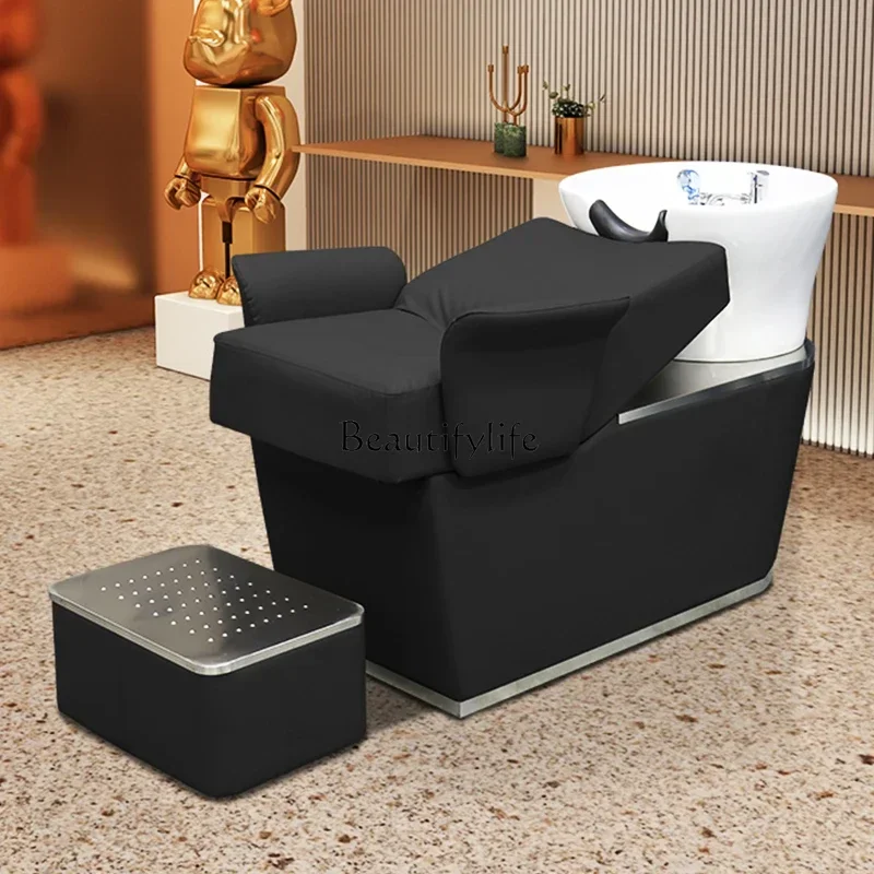 

Barber Shop Flush Salon Bed for Hair Salon Shop Shampoo Chair Lying Half