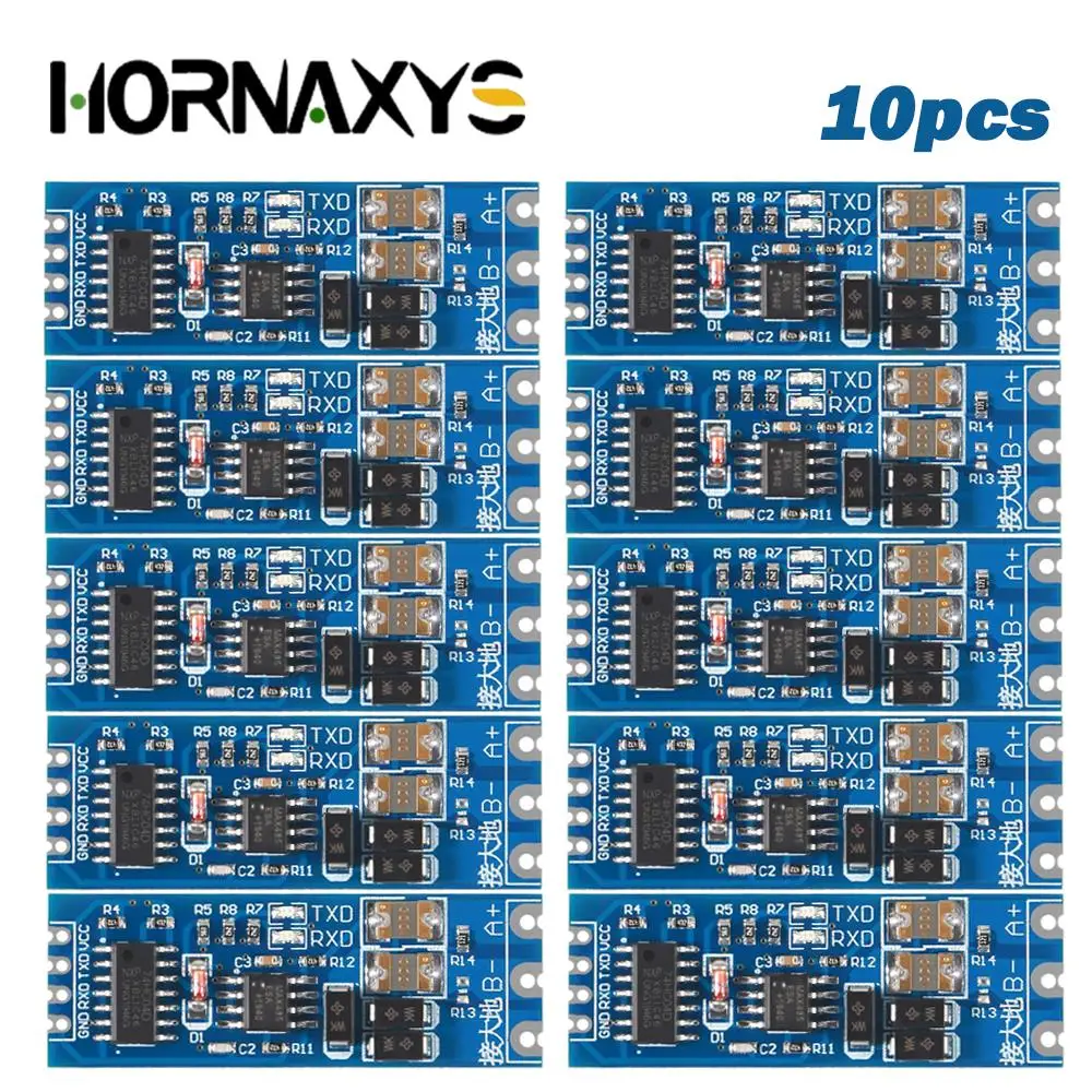 5/10PCS TTL Turn To RS485 Module Hardware Automatic Flow Control Module Serial UART Level Mutual Conversion Power Supply 3.3V 5V