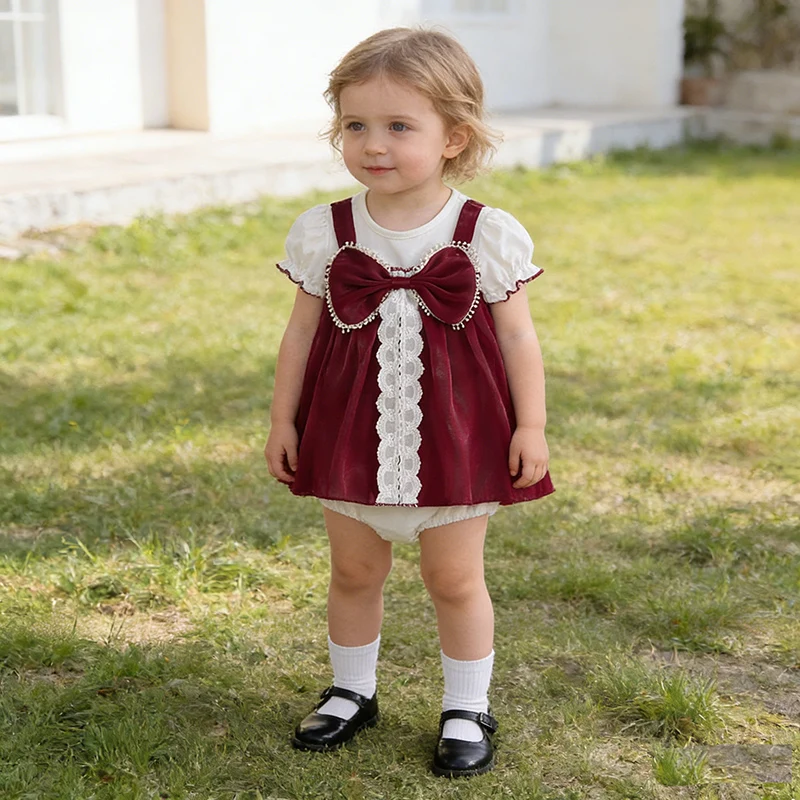 

Новинка 2023 года, летний комбинезон для новорожденных девочек, хлопковый комбинезон с короткими рукавами для маленьких девочек, детская одежда для детей 0-24 месяцев