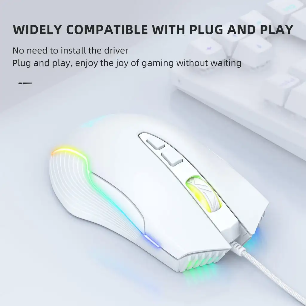 ONIKUMA CW905 Silent Gaming Wireless Mouse 2.4GHz Rechargeable Wireless Mice USB Optical Game Backlight Mouse For PC Laptop