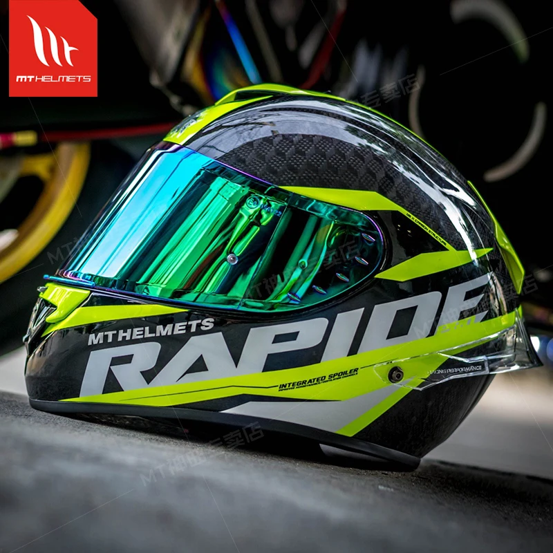 

Spanish Branded MT KRE 12K Snake Carbon Fiber Full Face Helmets Super Light Winter Professional Racing Helmets for Men Women