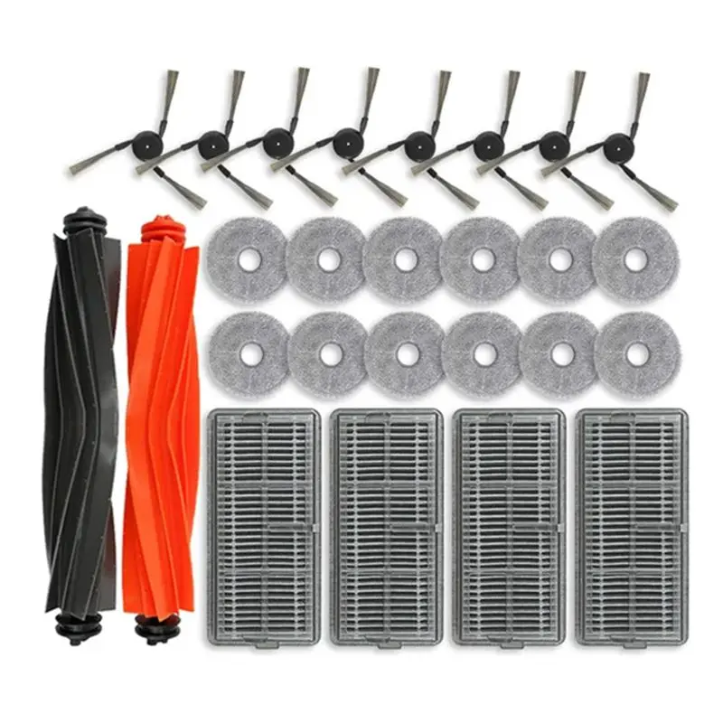Y51A-For Dreame X40 Pro Ultra Robot Vacuum Cleaner Spare Parts Main Side Brush Hepa Filter Mop Cloth Replacement Parts