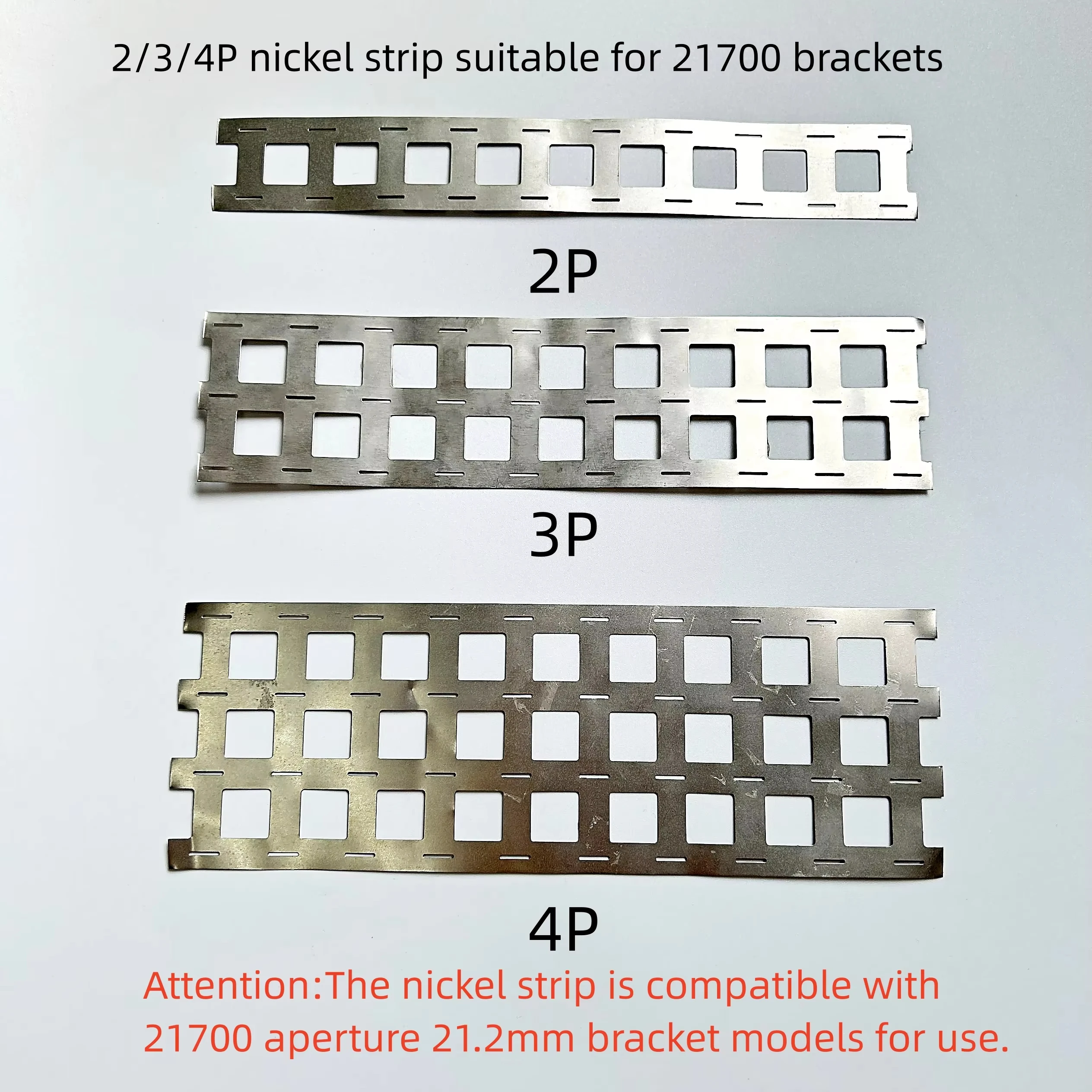 21700 Nickel Strip Nickel Sheet Parallel Nickel Strip SPCC Nickel Plated Steel Strip 21700 Connecting Piece Aperture 21.2MM