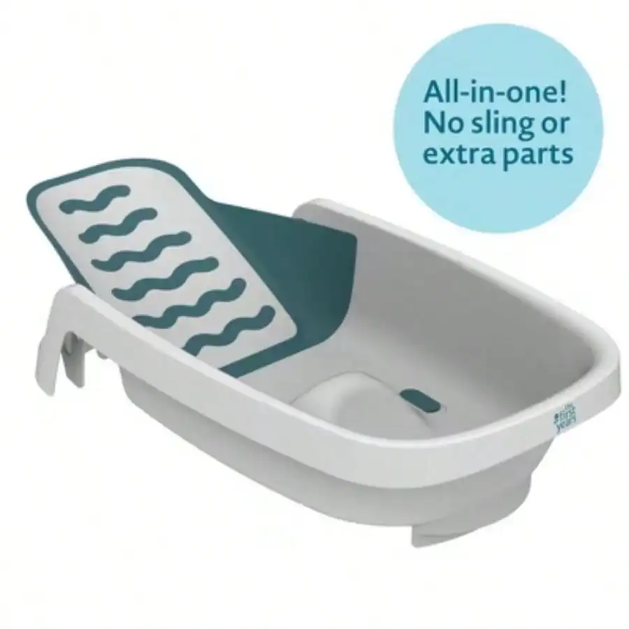 4-in-1 Lying Newborn to Toddler Baby Bathtub - White， baby  ，baby bath ， baby products