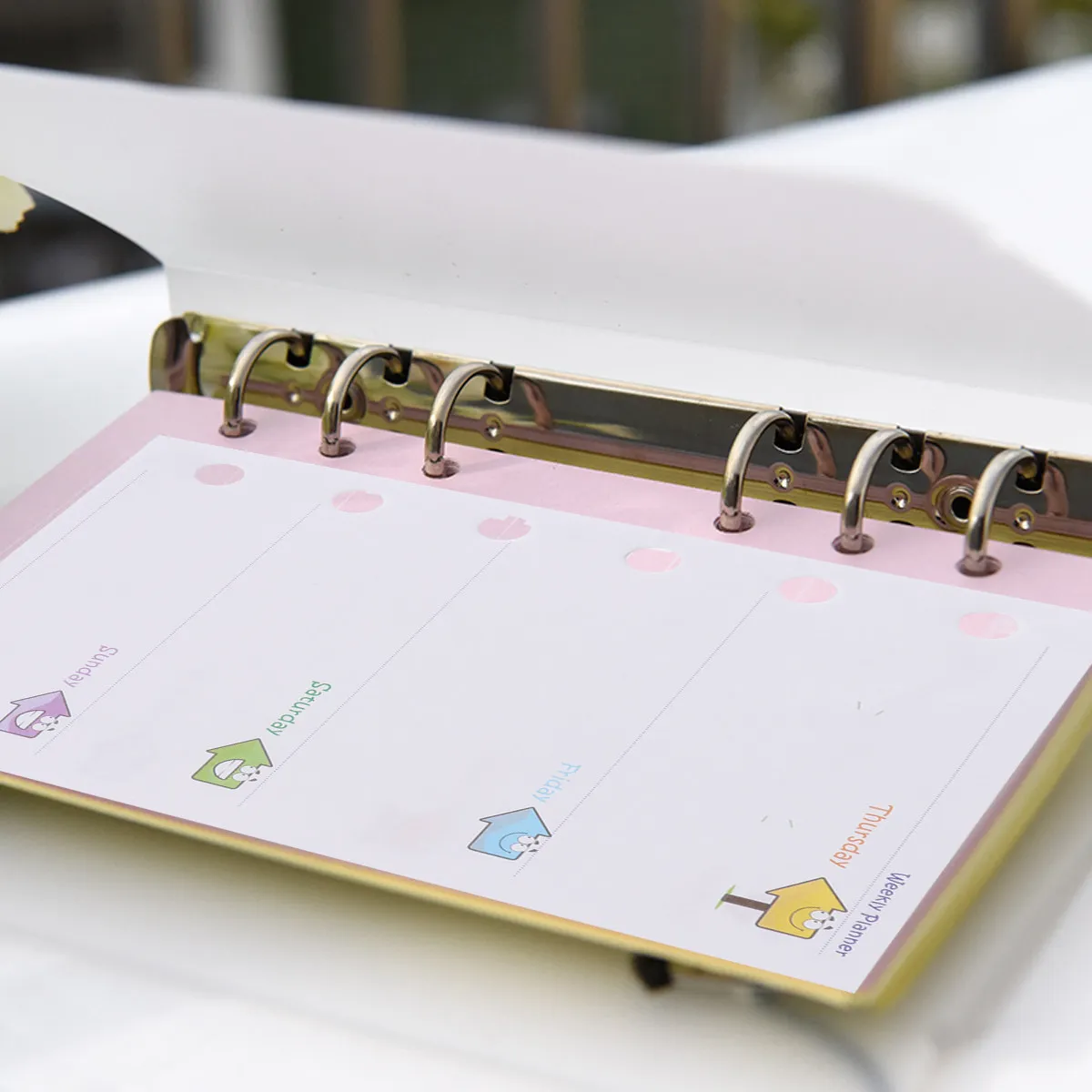 3Pcs A7 Loose-Leaf Refill Paper 6-Hole Smooth Surface Writing Journaling Note-Taking Paper for Home Office School Store Planner
