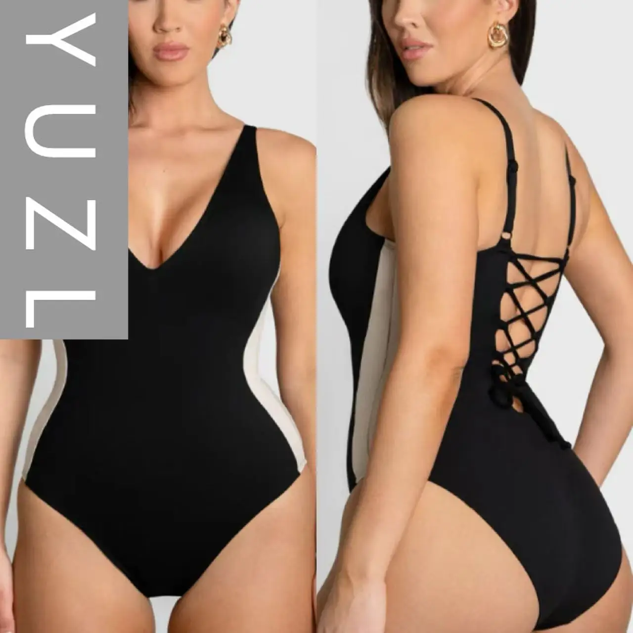 

YUZL цельный купальник с регулируемым плечевым ремнем, цельный женский купальник, новинка 2025 года