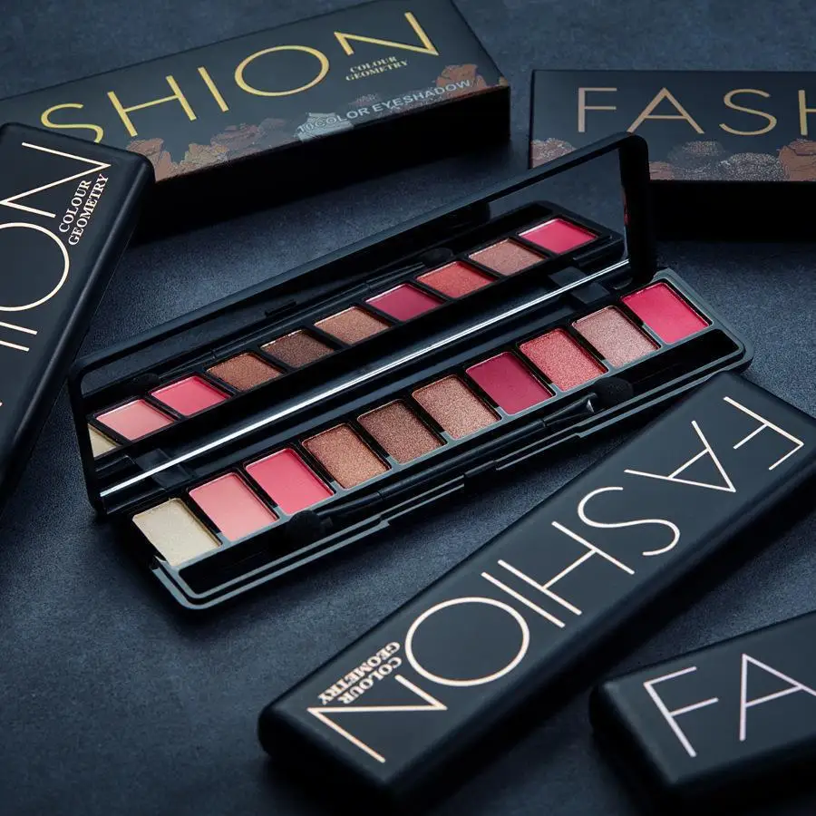 Paleta cieni do powiek w dziesięciu kolorach, sojowa piasek, matowe i perłowe cienie, dla początkujących, idealna dla dziewczyn.