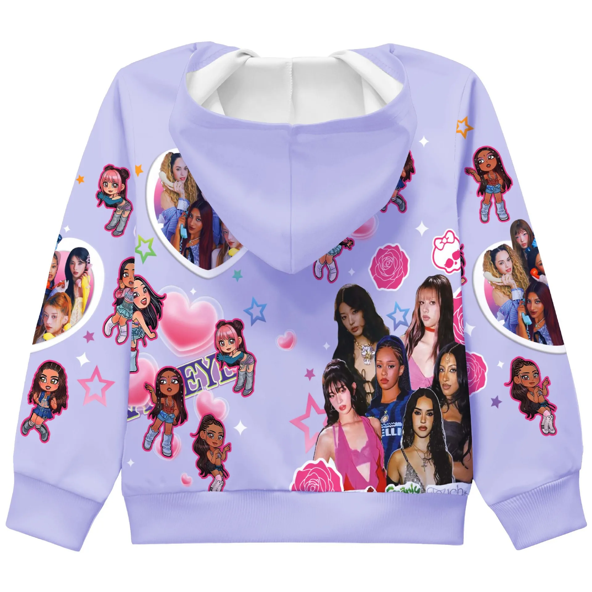 Picture 7: KPOP KATSEYE Printing Kids Clothes Long Sleeve Baseball Jacket Spring Autumn Coat Costume for Girls Boy Casual Streetwear Outfit