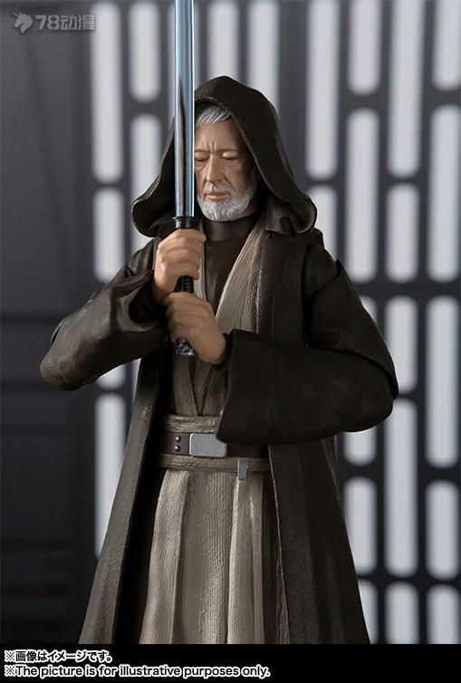 Bandai SHF American Series Star Wars IV Obi-Wan Movable Hand-held Desktop Case Presents A Boy's Birthday Gift