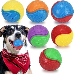 Dog Toy Ball Training Tough Suitable with Dog Ball Launcher High Bounce Dog Ball Interactive Play 1PCS Squeaky Dog Balls