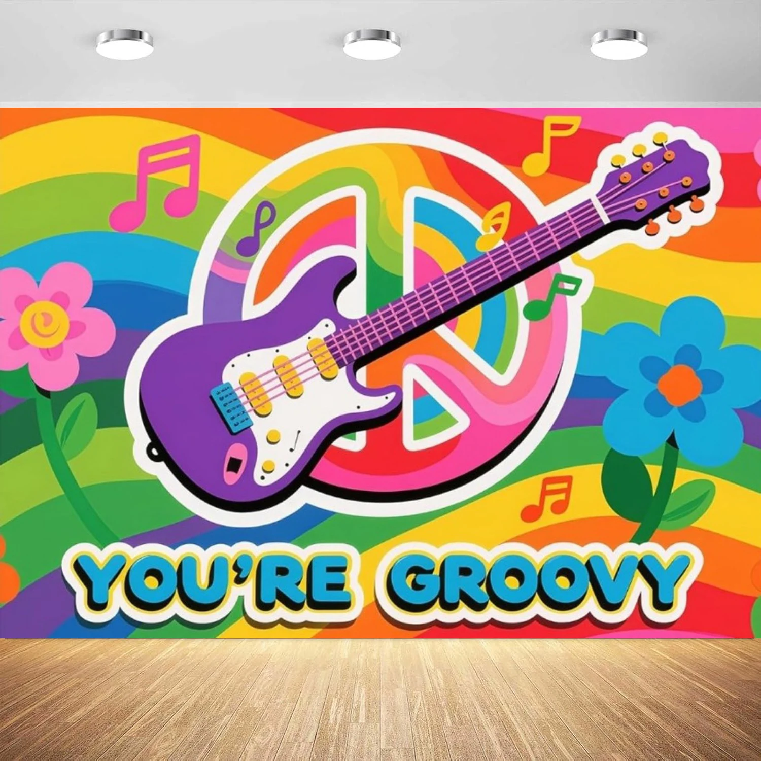 

Фотографический фон Groovy: Плакат «You're Groovy» для декора вечеринки в стиле 60-х, радужный баннер, украшение для дня рождения в стиле хиппи, фон в стиле Groovy