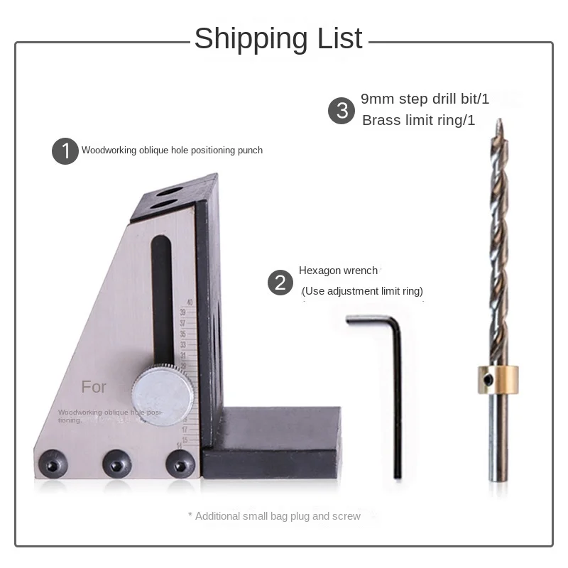 

Woodworking oblique hole locator with scale oblique hole DIY opening locator 4730710 oblique hole puncher