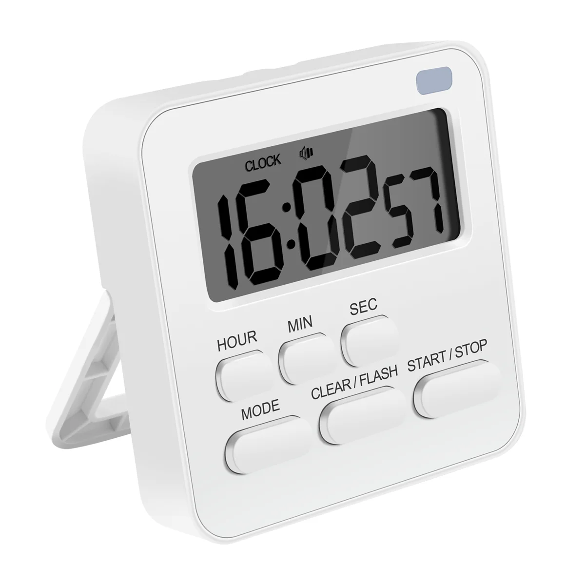 

Kitchen Timer,Egg Timer with Clock,Digital Timer Stopwatch with LCD Loud Alarm for Cooking,Baking, Sports,Learning,Etc