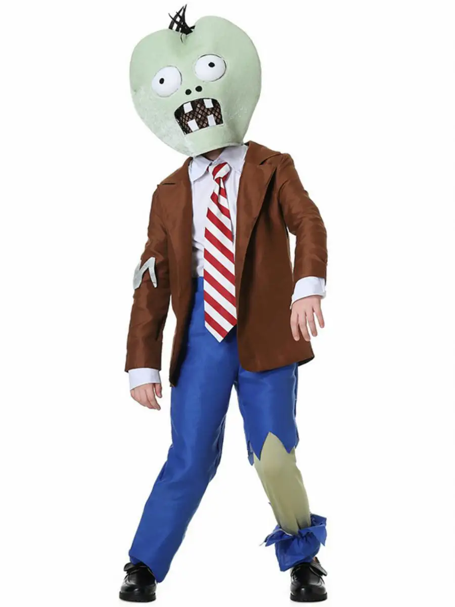 New loween Zombie Costume Plant Zombie Cosplay Role-plang Performance Clothes Women's Ethnic Faion Stage Outfits