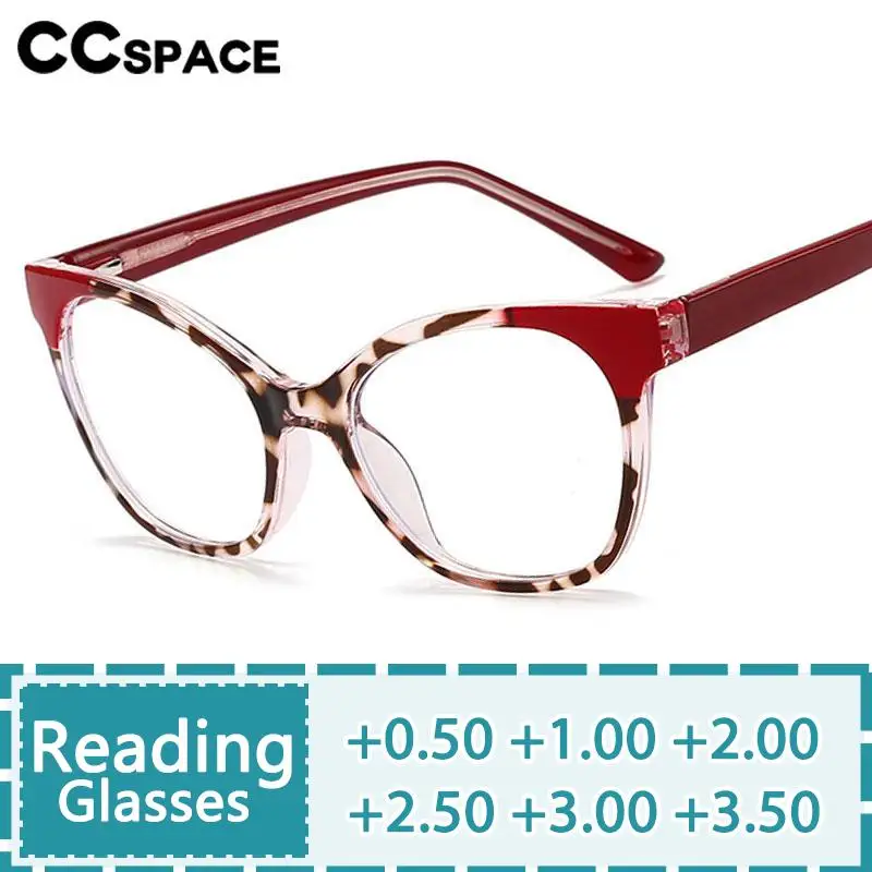 R57518 Lady Retro Casual Reading Glasses Spring Hinge Optical Presbyopia Eyeglasses Diopter +50+100+150+200+250+300+350