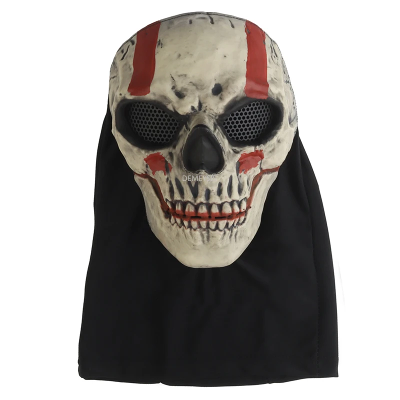 

Страйкбольный головной убор, маска, дышащая тактическая пейнтбольная маска с черепом, Балаклава, анфас, уличная защитная маска для охоты, Wargame CS