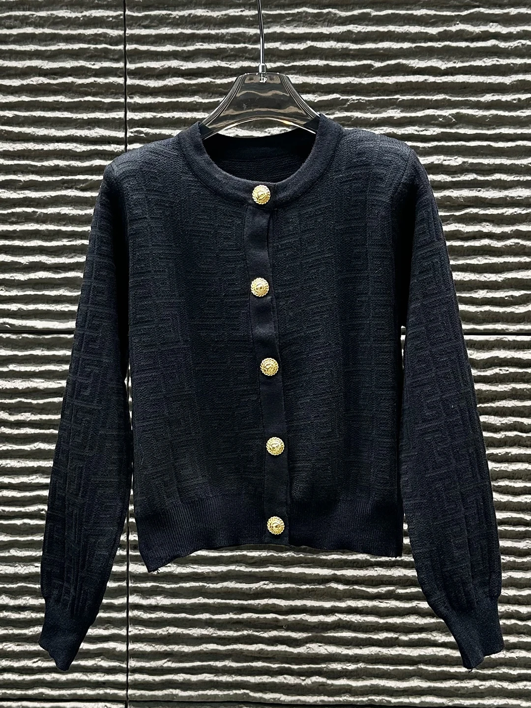 Cárdigan Abierto de Punto con Cuello Redondo y Manga Larga, Corte Ajustado, Suéter Ne para Mujer, Ropa Exterior de Primave...
