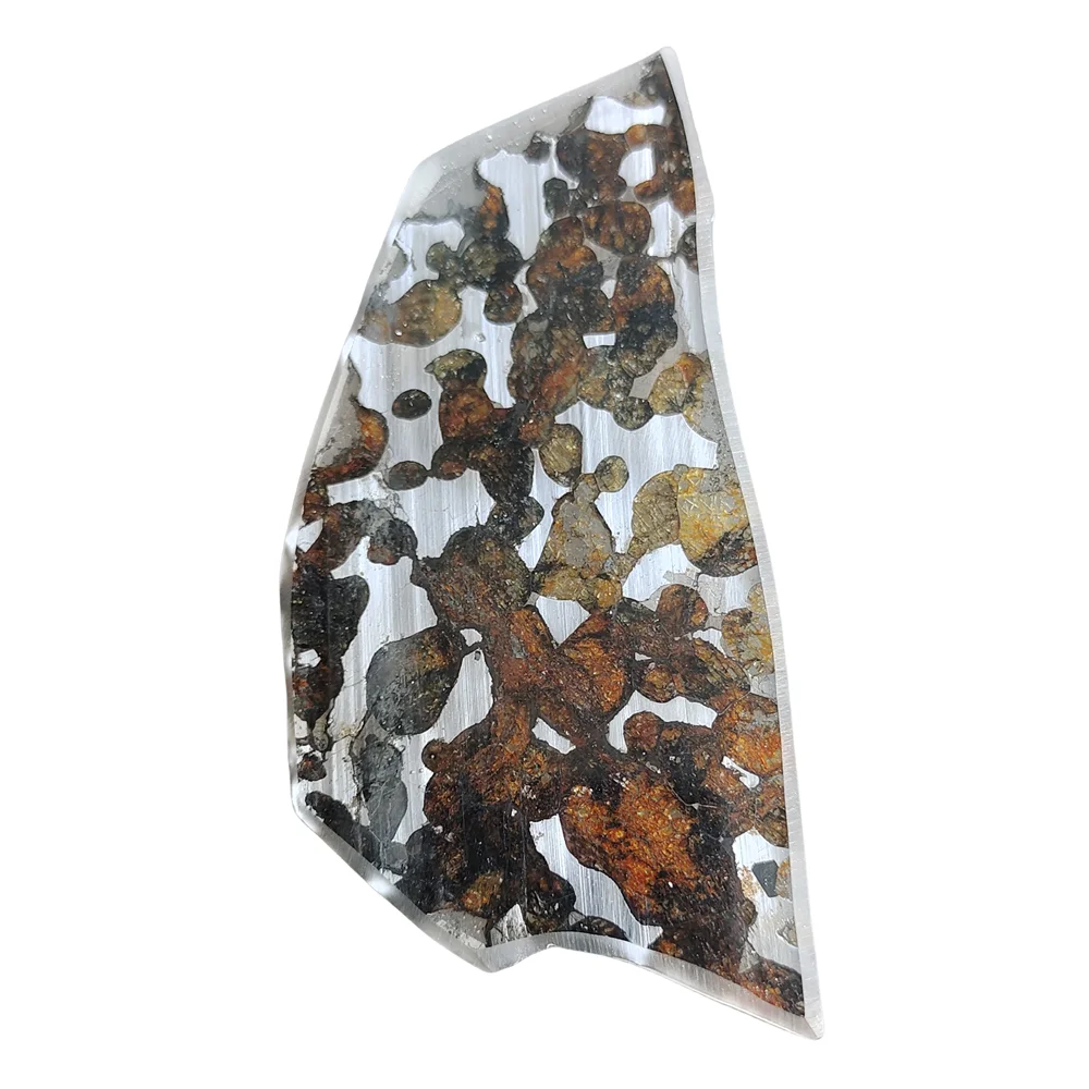 27.3g SERICHO Olivine Meteorites Natural olivine meteorite material Slice Meteorite Collection - from Kenya - TA374