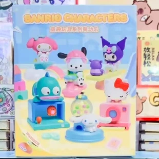 

New Sanrio Character Children'S Fun Toys Series Cute Hellokitty Hangyodon Kuromi Melody Pochacco Toy Ornament Creative Gift