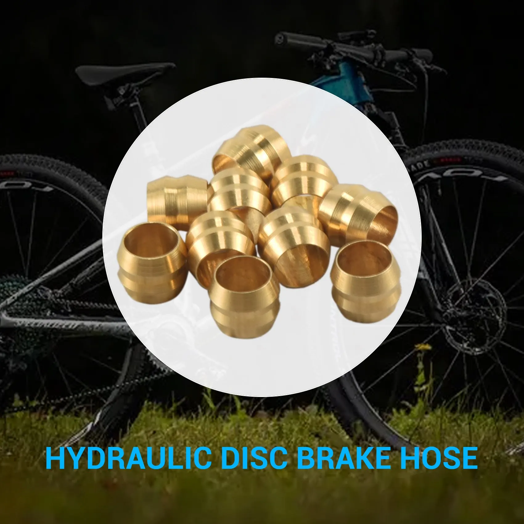 10 セット油圧ディスクブレーキホース MTB マウンテンバイク自転車オリーブコネクタインサートシマノ BH90 交換部品 HGC