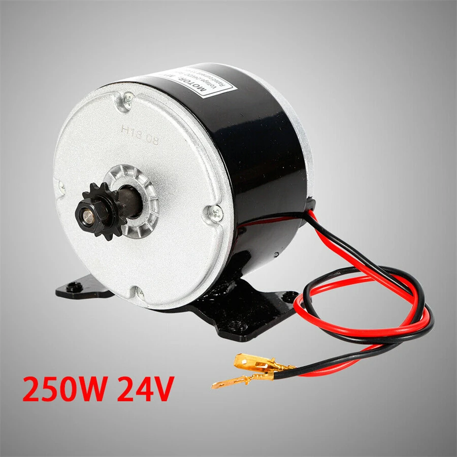 Motor DC para scooter elétrico, mini karts de bicicleta, 24V, 250W, 2750 RPM