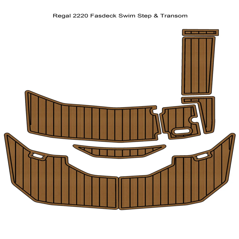 

Re-gal Fasdeck 2220 Swim Platform Transom Pad Boat EVA Foam Teak Deck Floor Mat