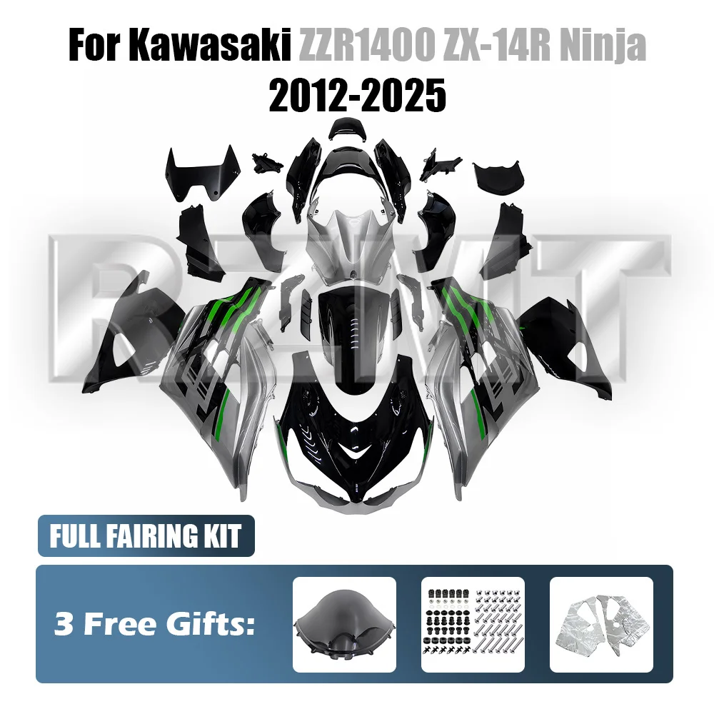 ⭐Product SellPoints:  -For Kawasaki ZZR1400 ZX-14R Ninja 2012-2025  -Material: ABS Plastic, Made of high grade injection ABS Pla