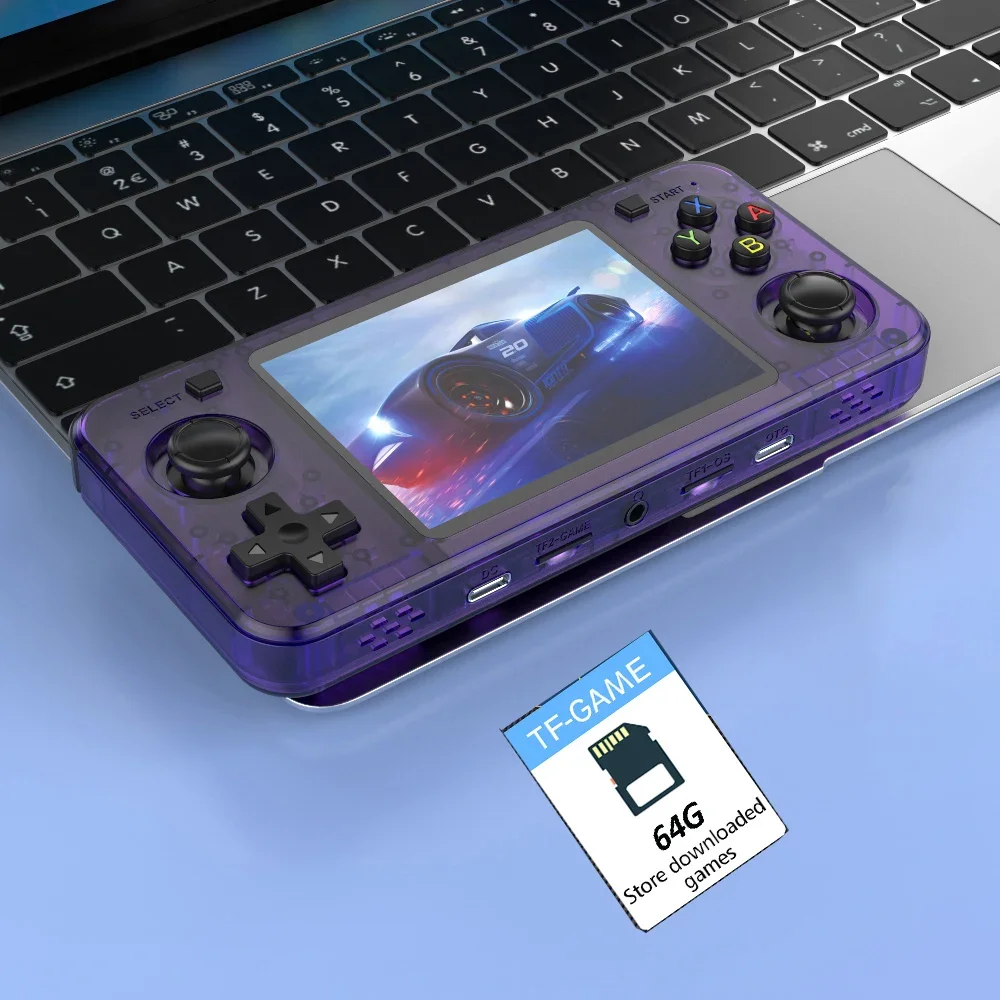 R36H ARKOS Retro Handheld Game Console Draagbare 64G 128G Pocket Video Player 3.5 Inch IPS Scherm R36S landschap Kid Gift