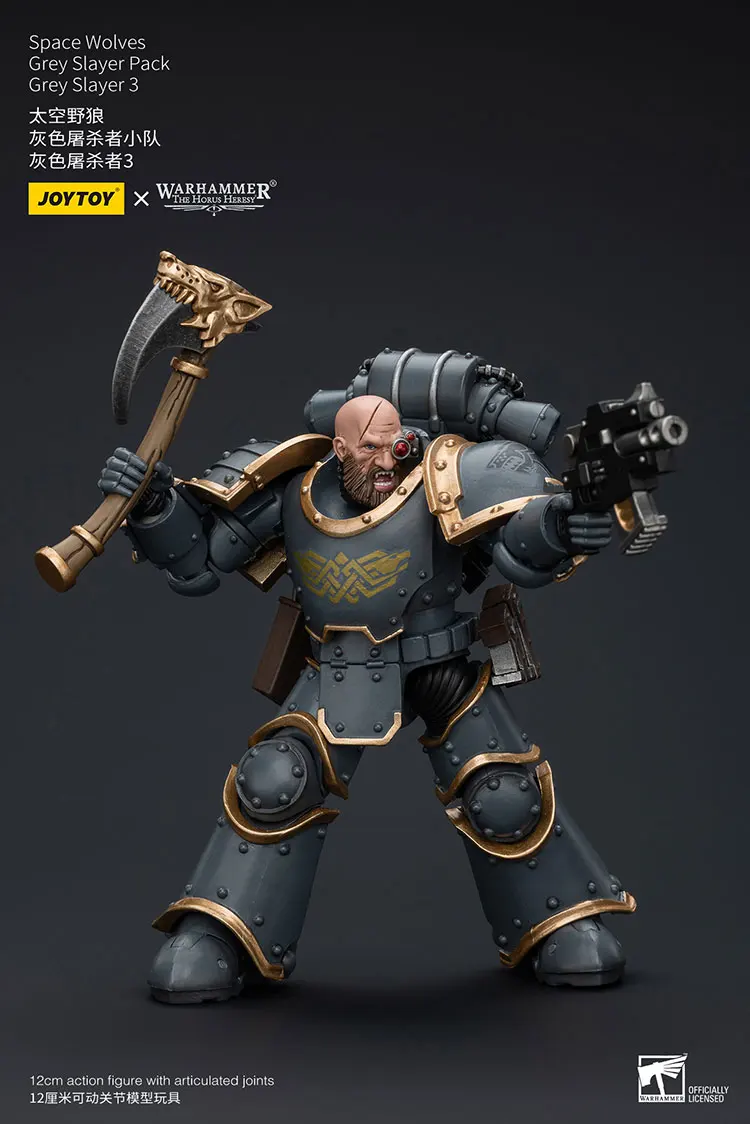

JOYTOY Warhammer "The Horus Heresy" Space Wolves Grey Slayer Pack Grey Slayer3 Action Figures Doll Decoration Collection Gift