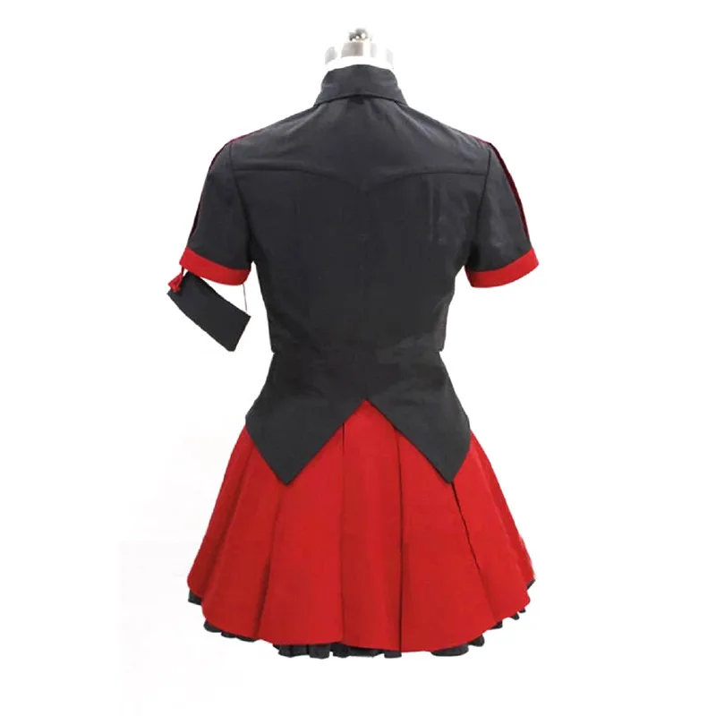 Anime Blood-C Kisaragi Saya Girl Cloth Uniform Cosplay Costume long hair Custom-Made Halloween Costume for Women