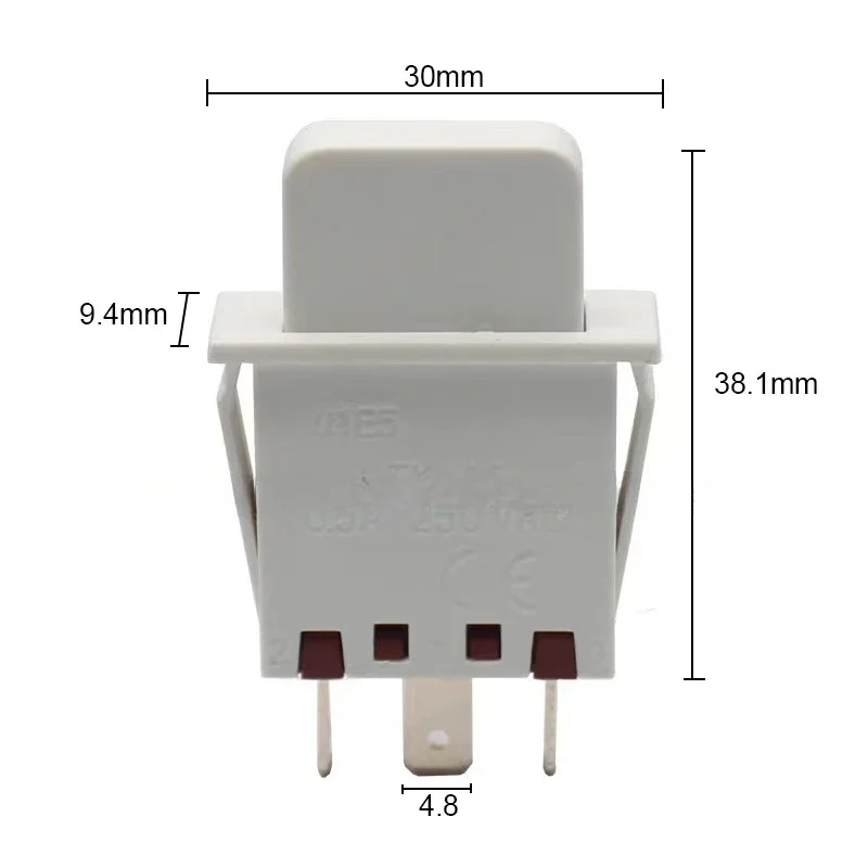 1PC for Bosch Siemens 00607217 refrigerator freezer combination light switch button switch