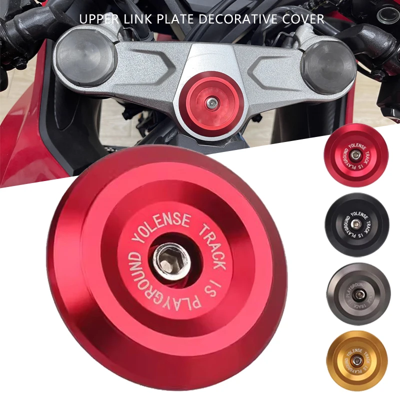 

Motorcycle Accessorie Upper Connecting Plate Screw Cap Front Fork Connecting Plate Cover For CBR500R CBR400R CBR 500R 400R