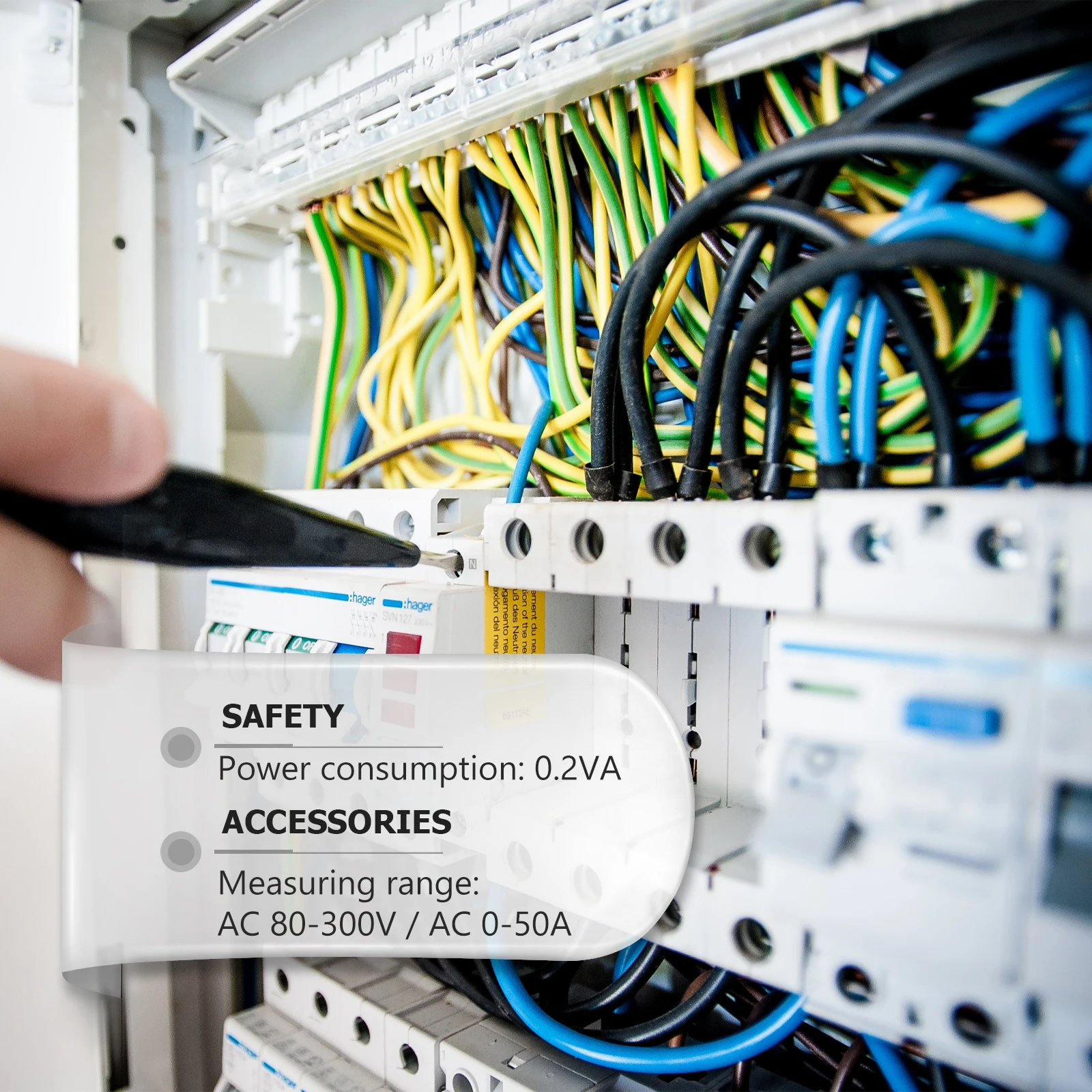 

Ac Voltage Current Meter 80-300V 0-500A LED Digital Display Multifunction Voltmeter Ammeter for Power Safety Saving Electricity